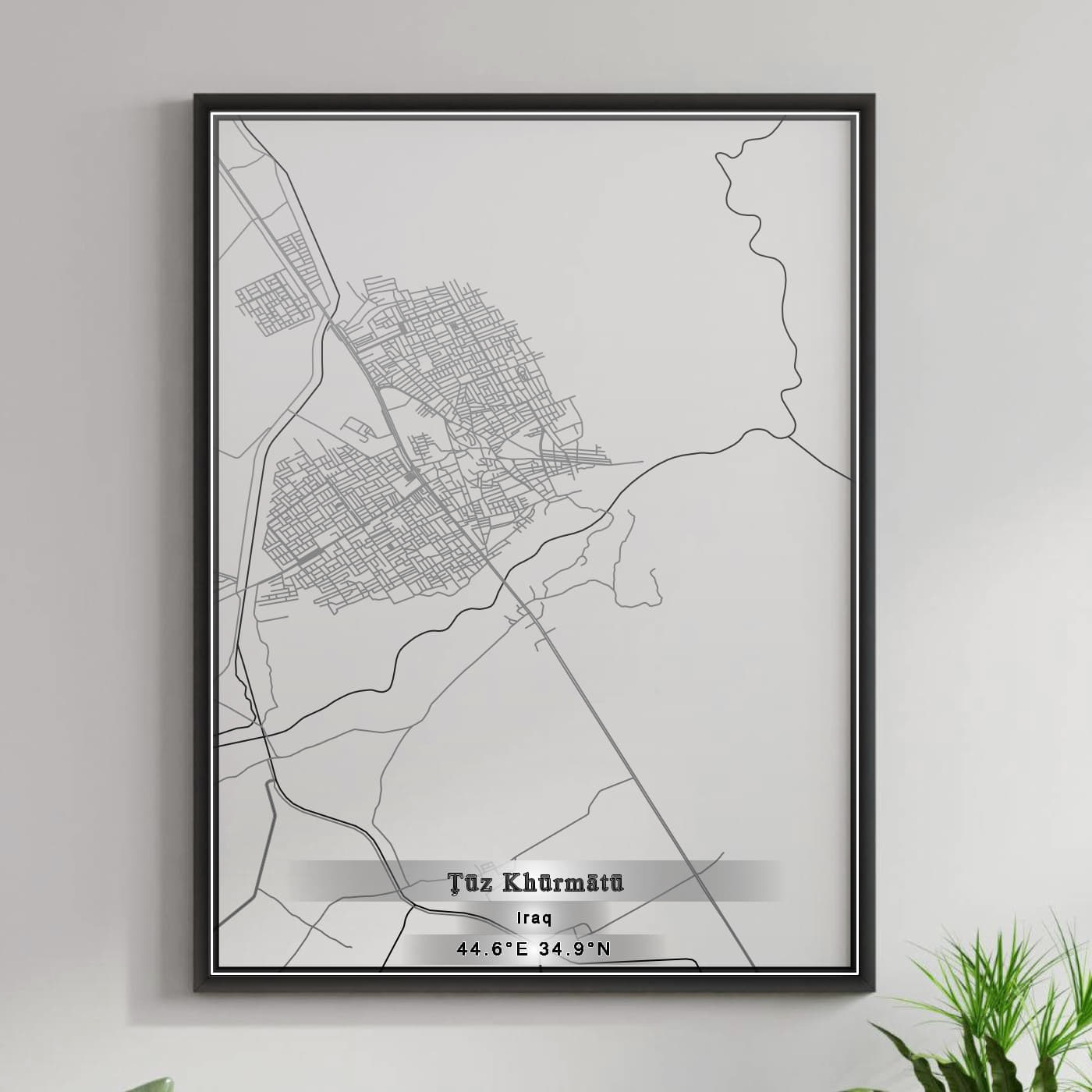 ROAD MAP OF TUZ KHURMATU, IRAQ BY MAPBAKES