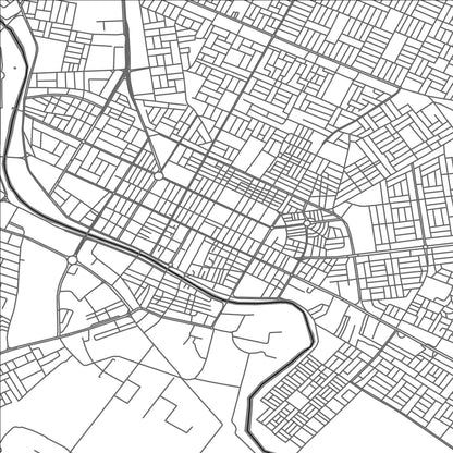 ROAD MAP OF AD DIWANIYAH, IRAQ BY MAPBAKES