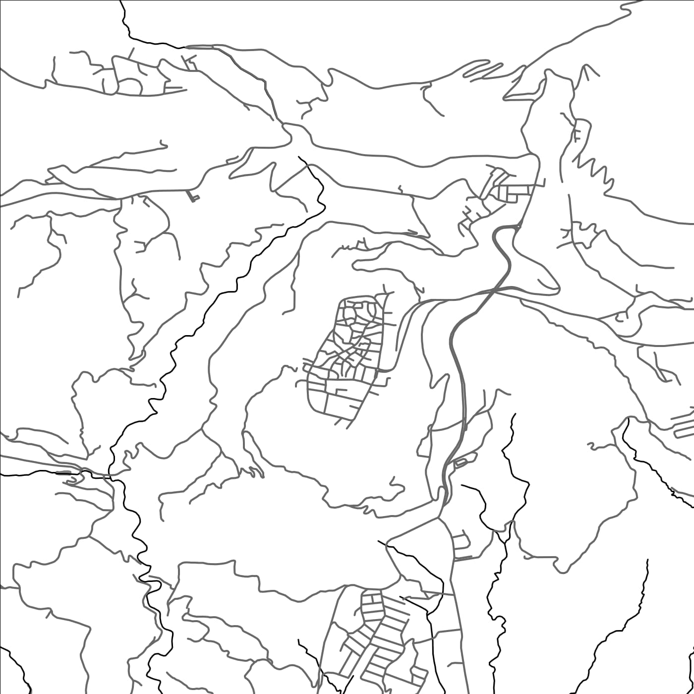 ROAD MAP OF AL `AMADIYAH, IRAQ BY MAPBAKES