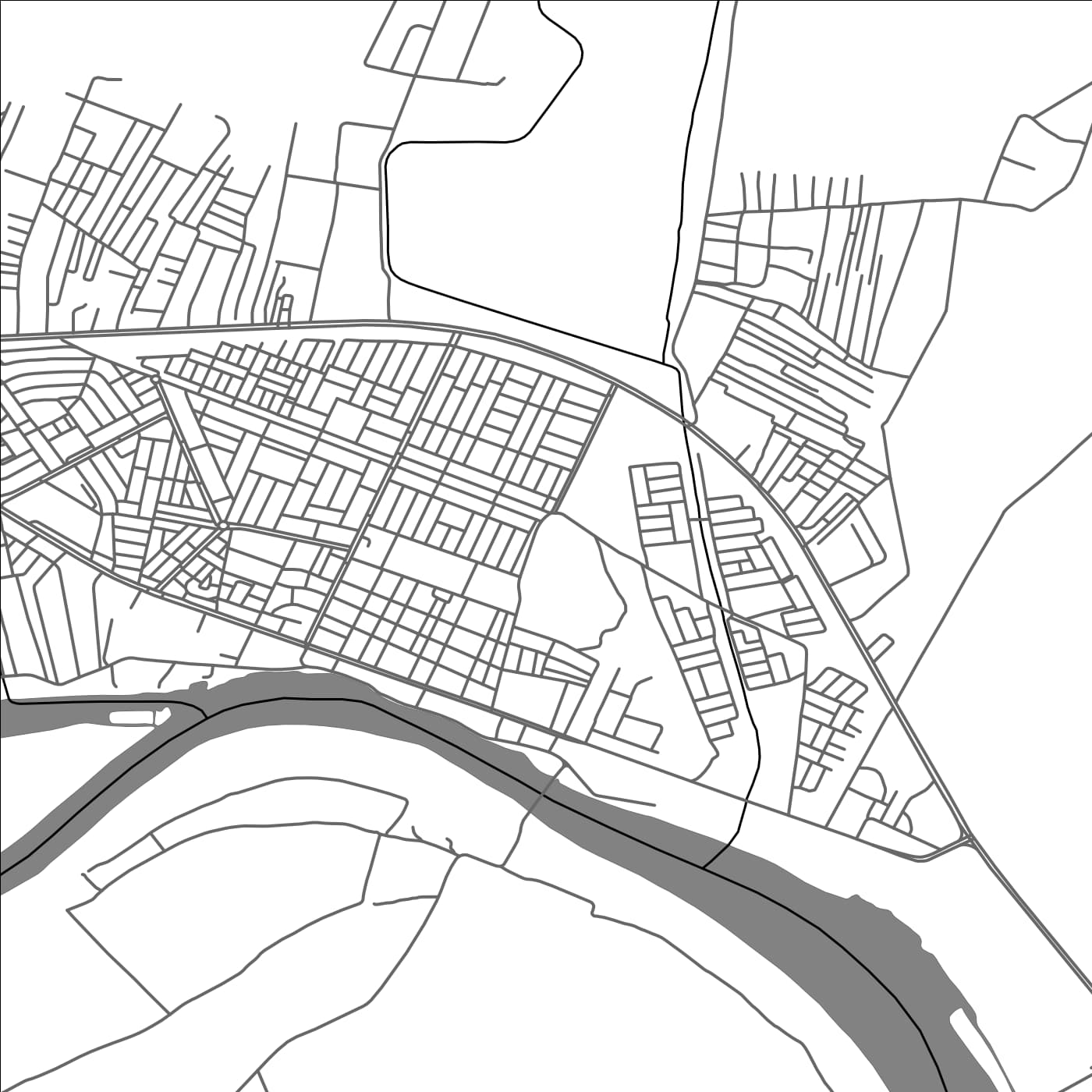 ROAD MAP OF AL `AZIZIYAH, IRAQ BY MAPBAKES