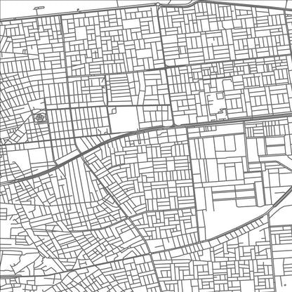 ROAD MAP OF AL FALLUJAH, IRAQ BY MAPBAKES