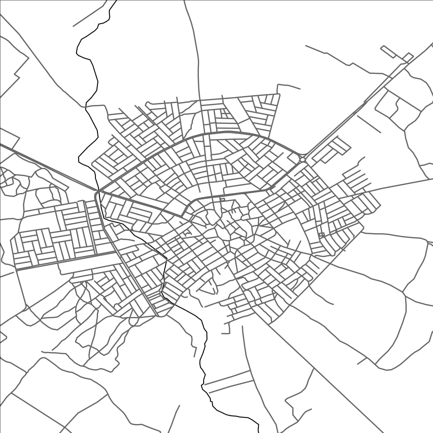 ROAD MAP OF AL HAMDANIYAH, IRAQ BY MAPBAKES