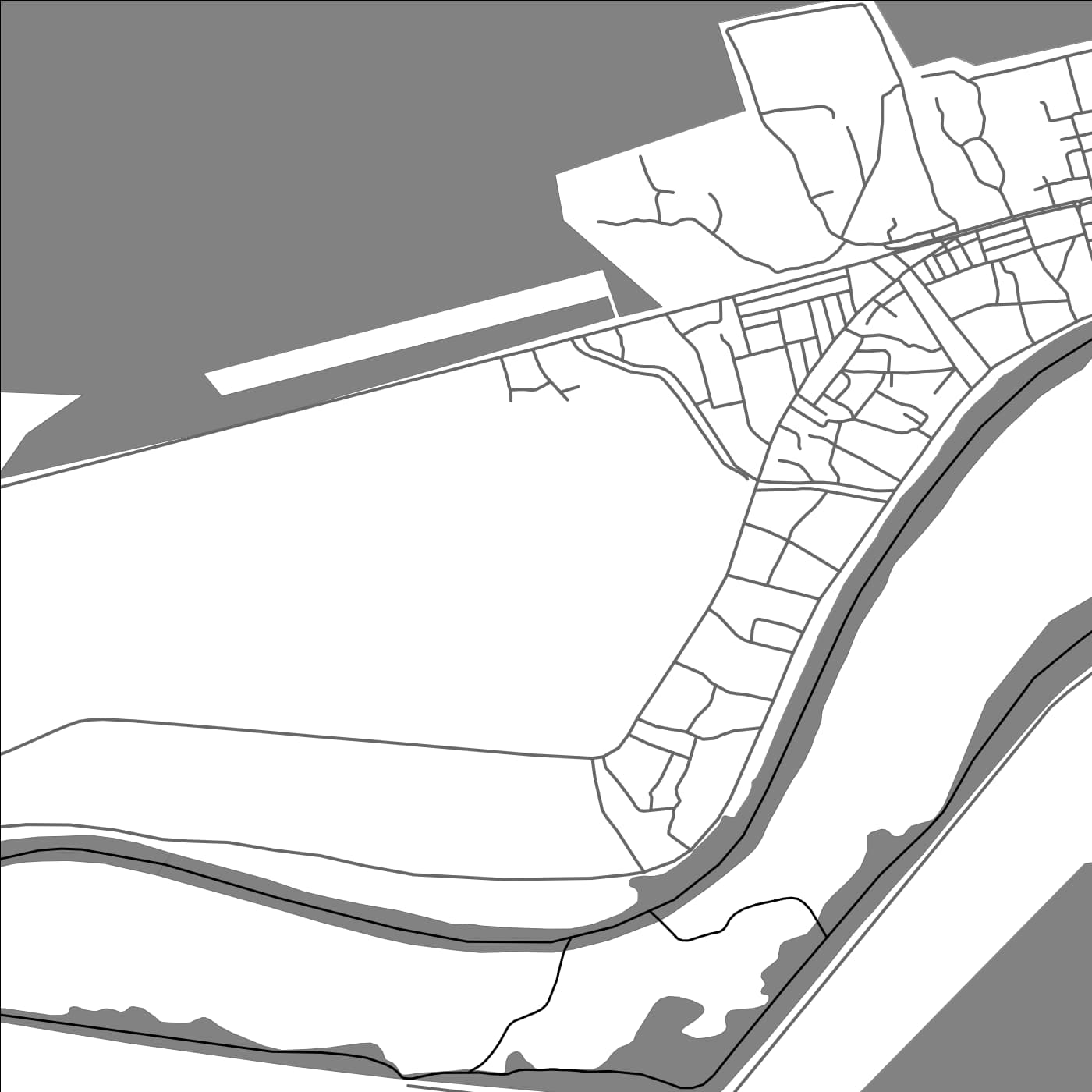 ROAD MAP OF AL JABAYISH, IRAQ BY MAPBAKES