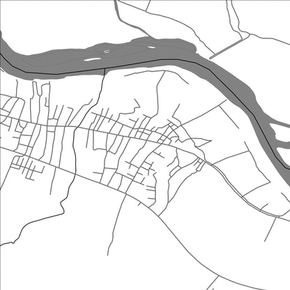 ROAD MAP OF AL QA'IM, IRAQ BY MAPBAKES