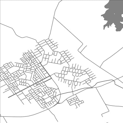 ROAD MAP OF ANAH, IRAQ BY MAPBAKES