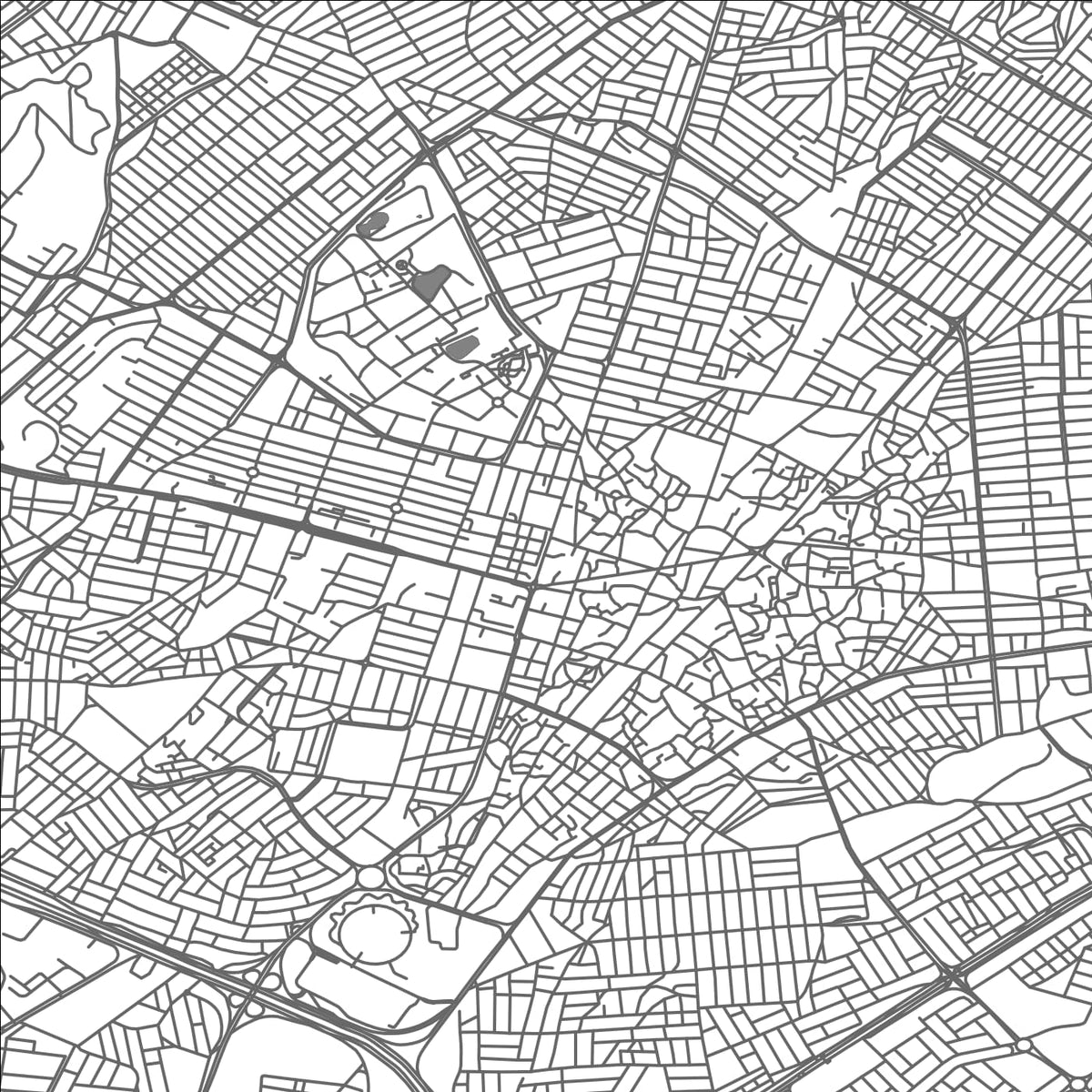ROAD MAP OF AS SULAYMANIYAH, IRAQ BY MAPBAKES
