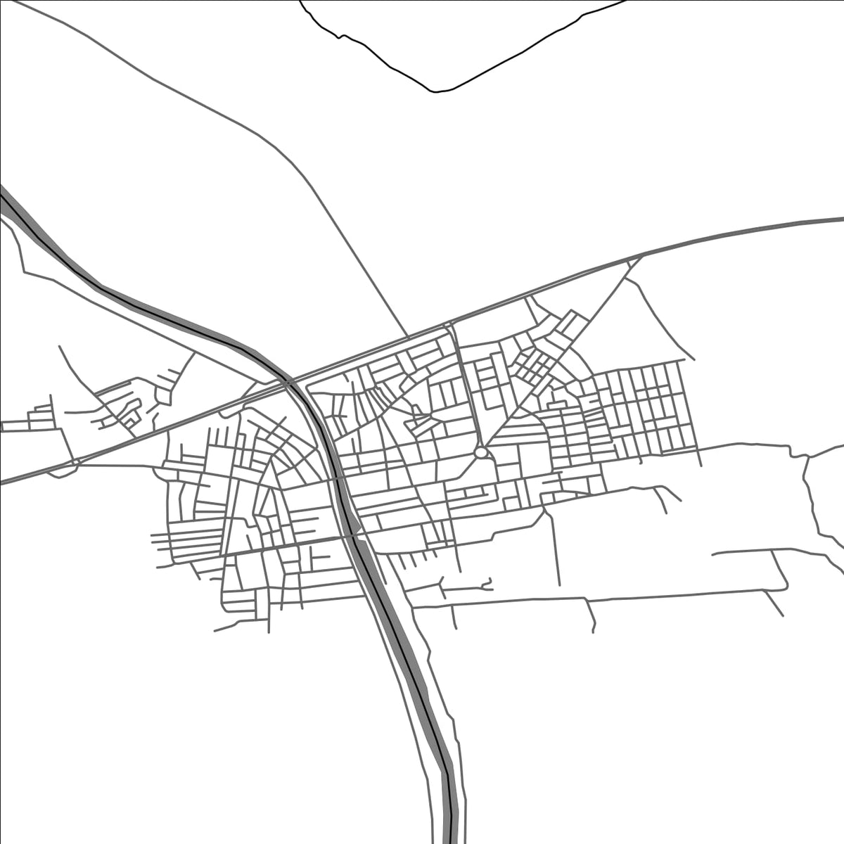 ROAD MAP OF ASH SHAMIYAH, IRAQ BY MAPBAKES