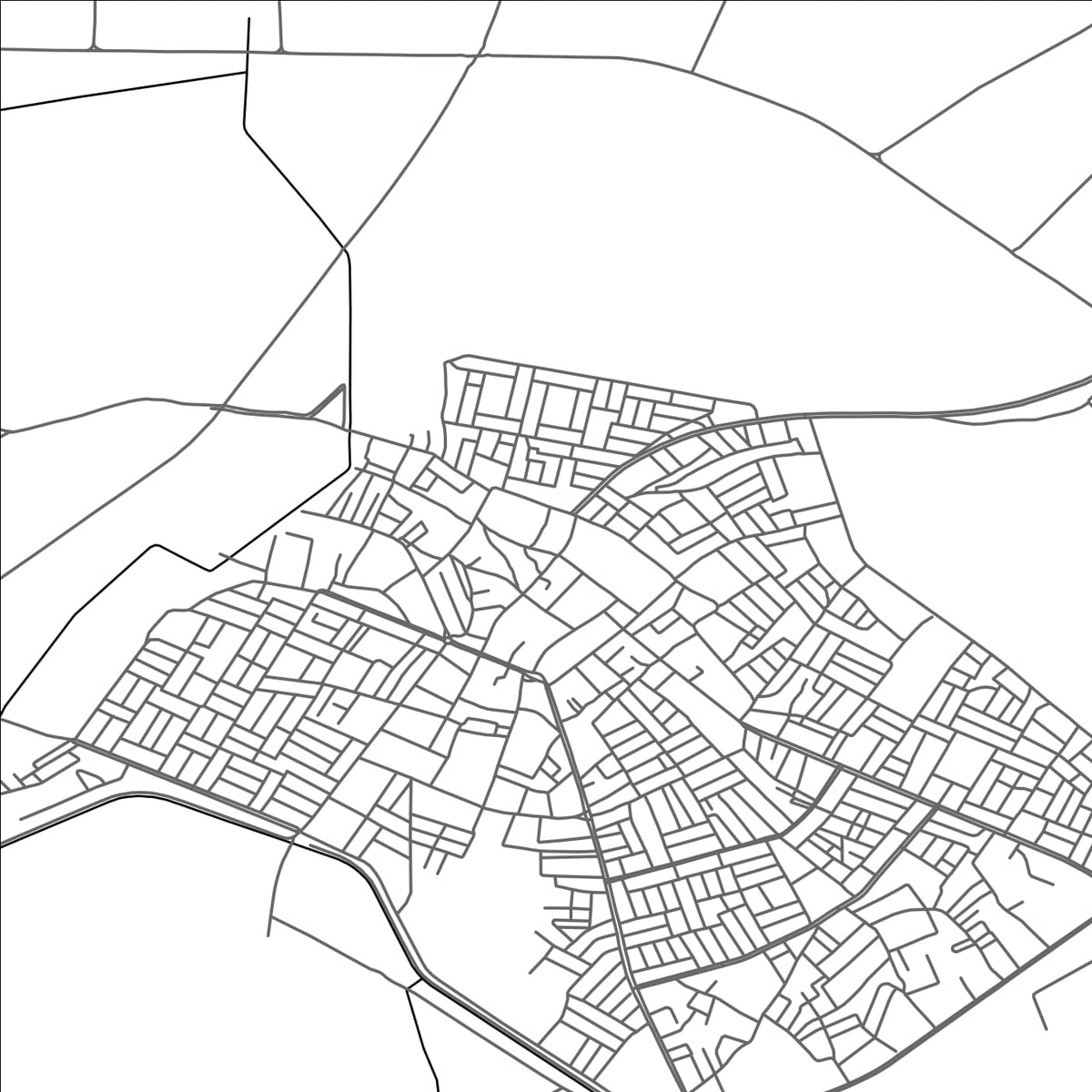 ROAD MAP OF BALAD, IRAQ BY MAPBAKES