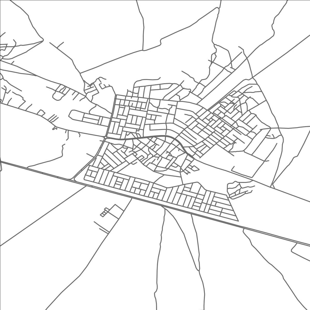 ROAD MAP OF BARTALAH, IRAQ BY MAPBAKES