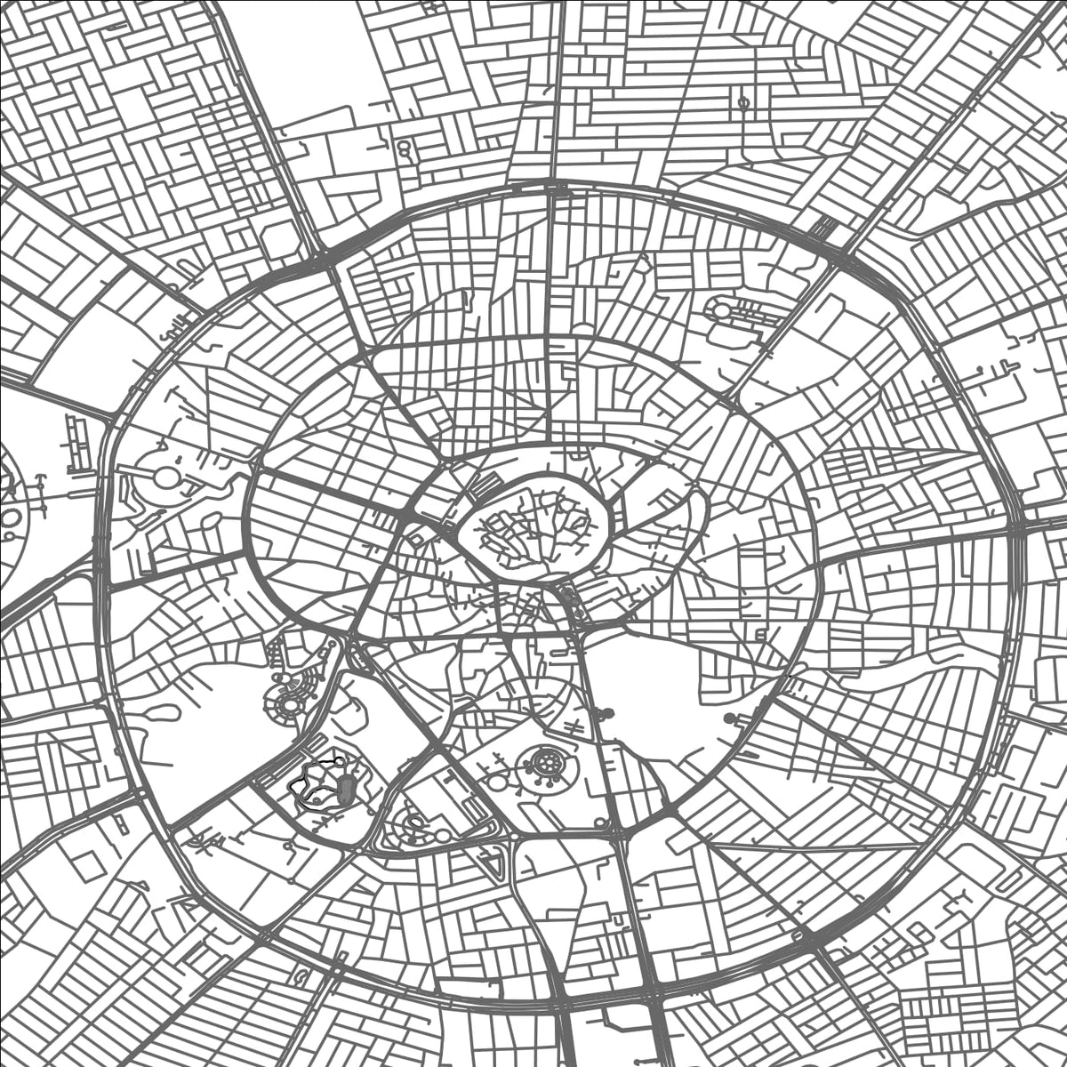 ROAD MAP OF ERBIL, IRAQ BY MAPBAKES