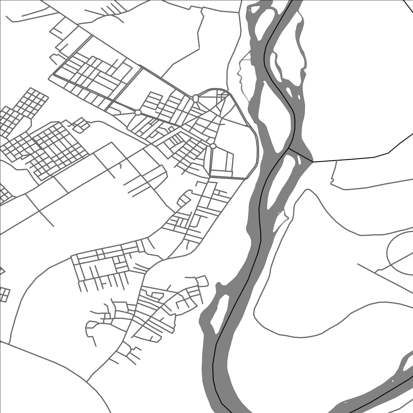 ROAD MAP OF HAMMAM AL `ALIL, IRAQ BY MAPBAKES