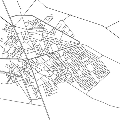 ROAD MAP OF IMAM QASIM, IRAQ BY MAPBAKES