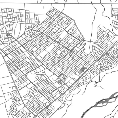 ROAD MAP OF KALAR, IRAQ BY MAPBAKES