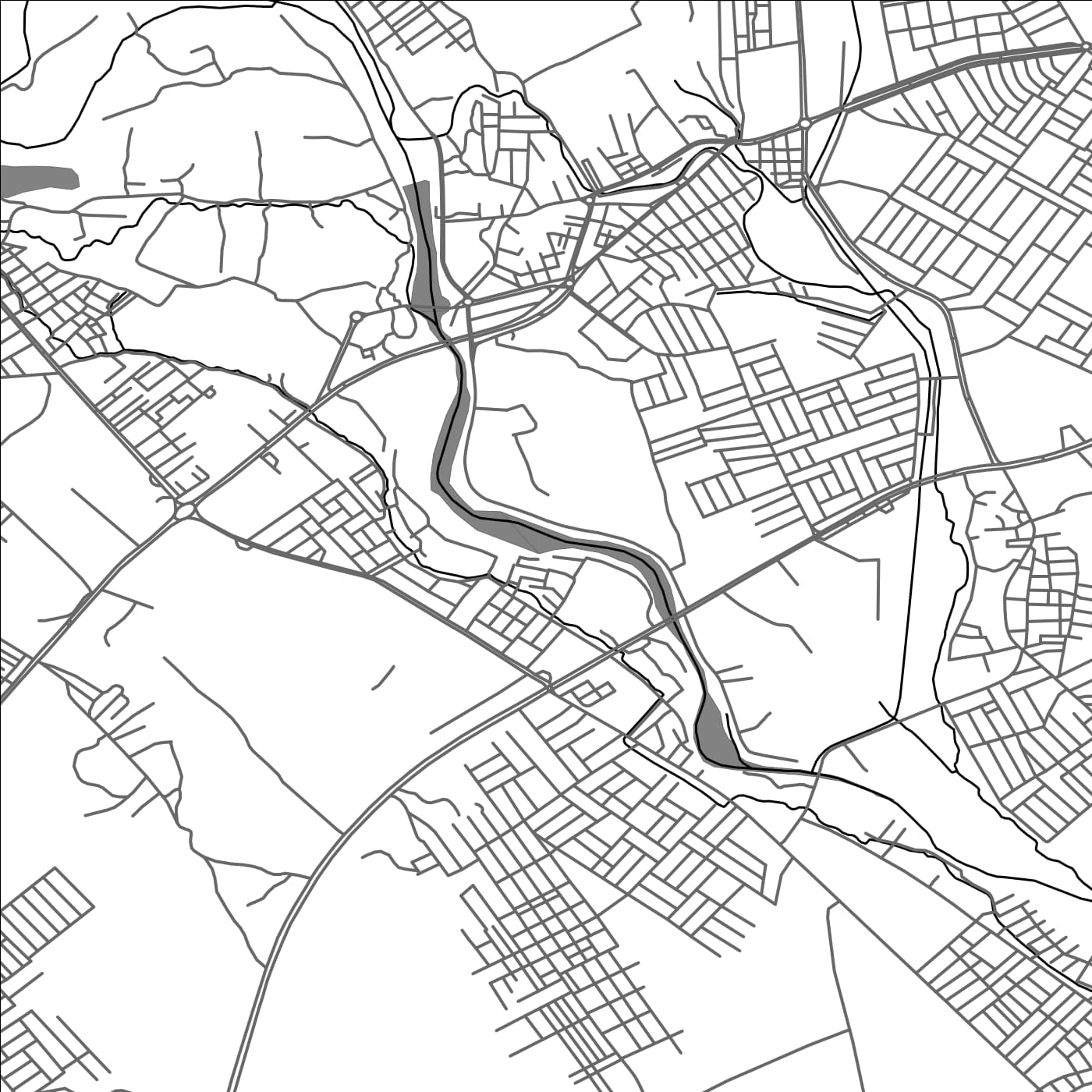 ROAD MAP OF KHANAQIN, IRAQ BY MAPBAKES