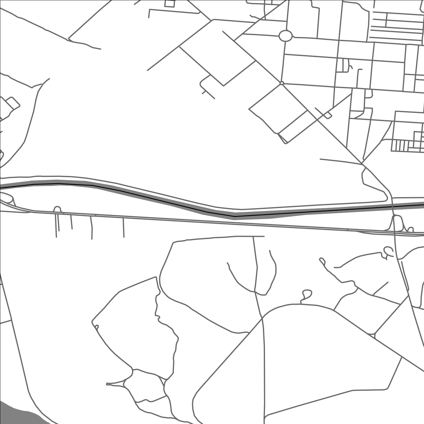 ROAD MAP OF MADINAT AL HABBANIYAH, IRAQ BY MAPBAKES