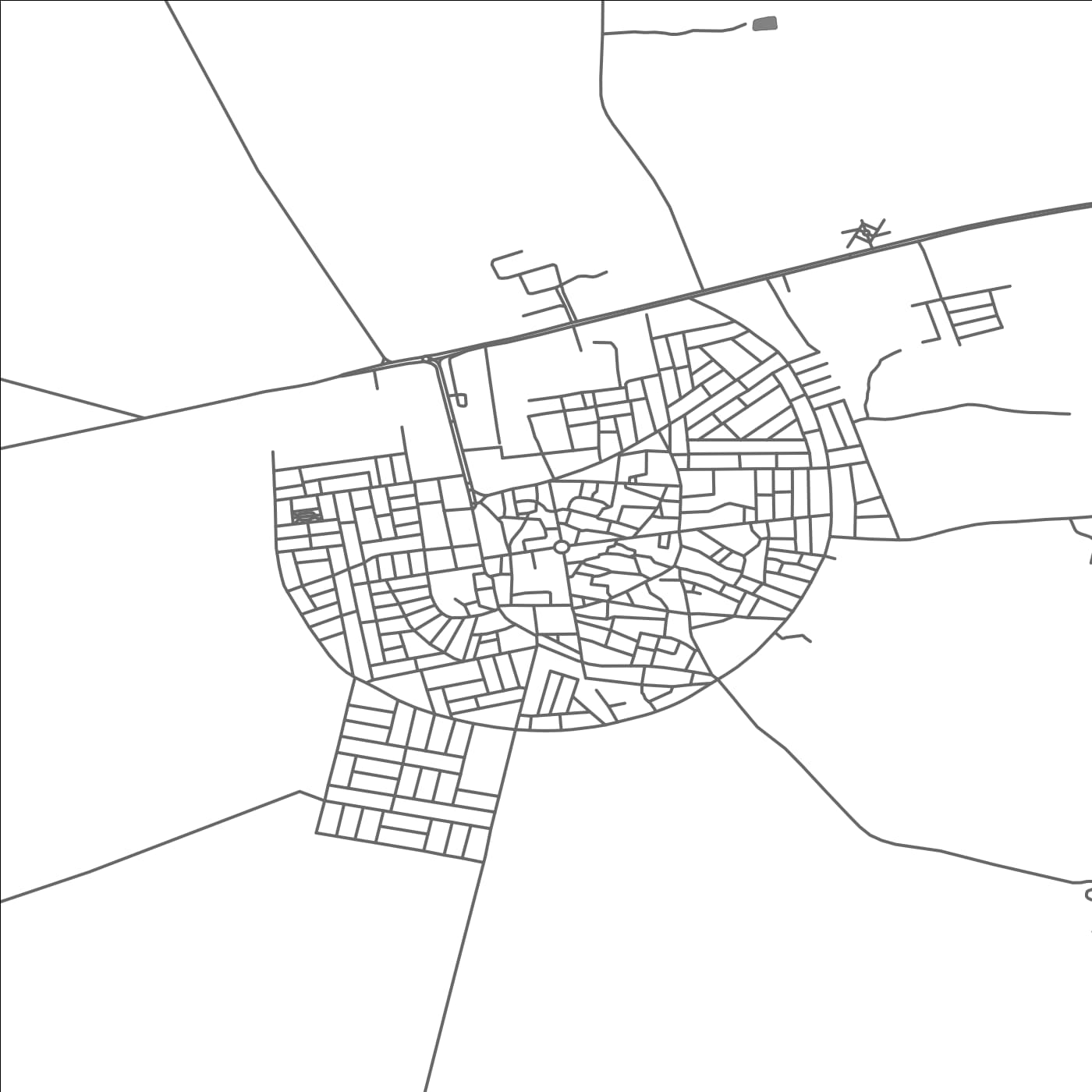 ROAD MAP OF MAKHMUR, IRAQ BY MAPBAKES