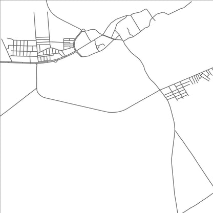 ROAD MAP OF MANDALI, IRAQ BY MAPBAKES