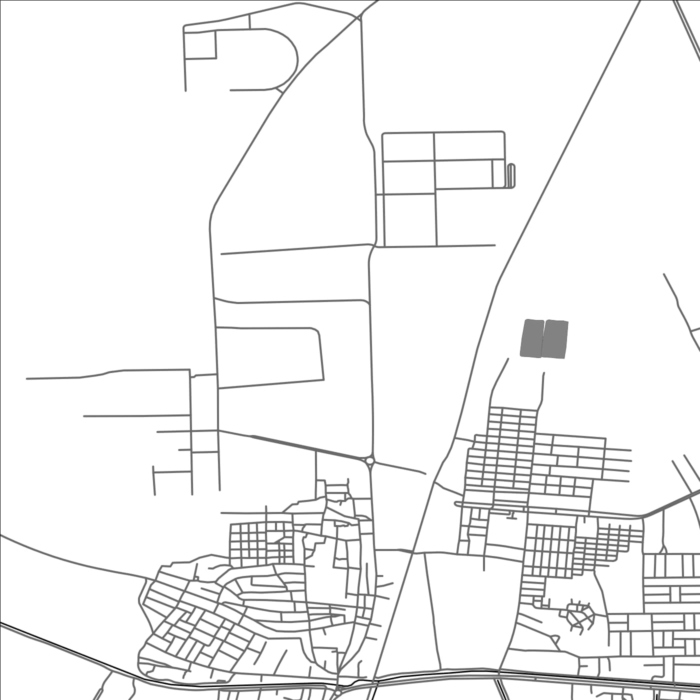 ROAD MAP OF NAHIYAT AL ISKANDARIYAH, IRAQ BY MAPBAKES