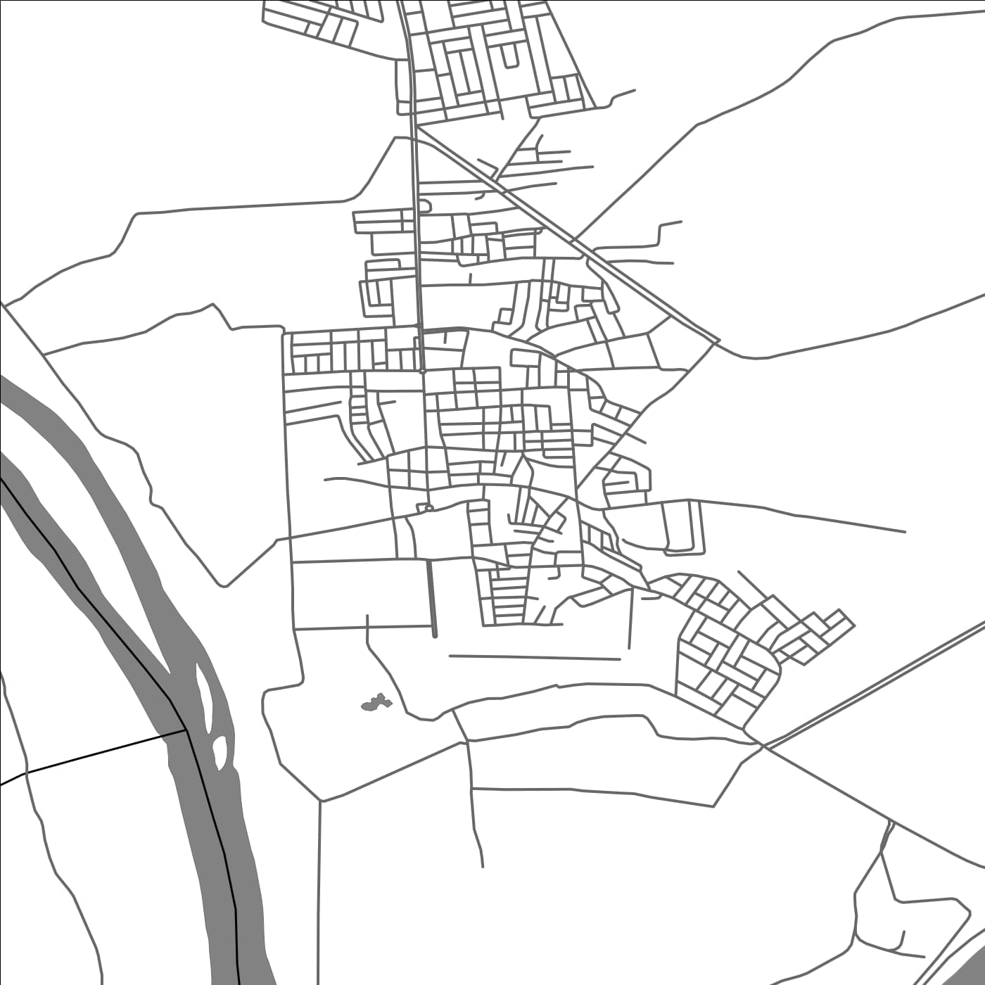 ROAD MAP OF SALMAN BAK, IRAQ BY MAPBAKES