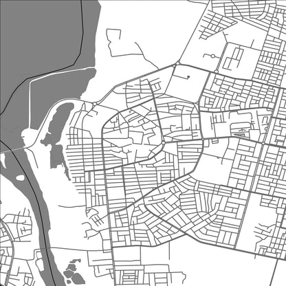 ROAD MAP OF SAMARRA', IRAQ BY MAPBAKES