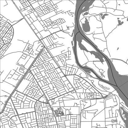 ROAD MAP OF TIKRIT, IRAQ BY MAPBAKES