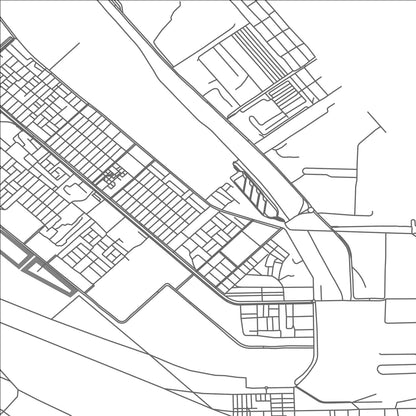 ROAD MAP OF UMM QASR, IRAQ BY MAPBAKES