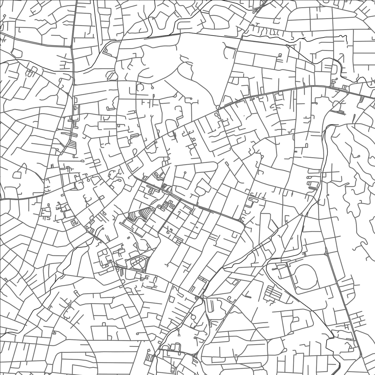 ROAD MAP OF HALF WAY TREE, JAMAICA BY MAPBAKES