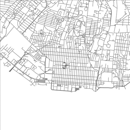 ROAD MAP OF KINGSTON, JAMAICA BY MAPBAKES