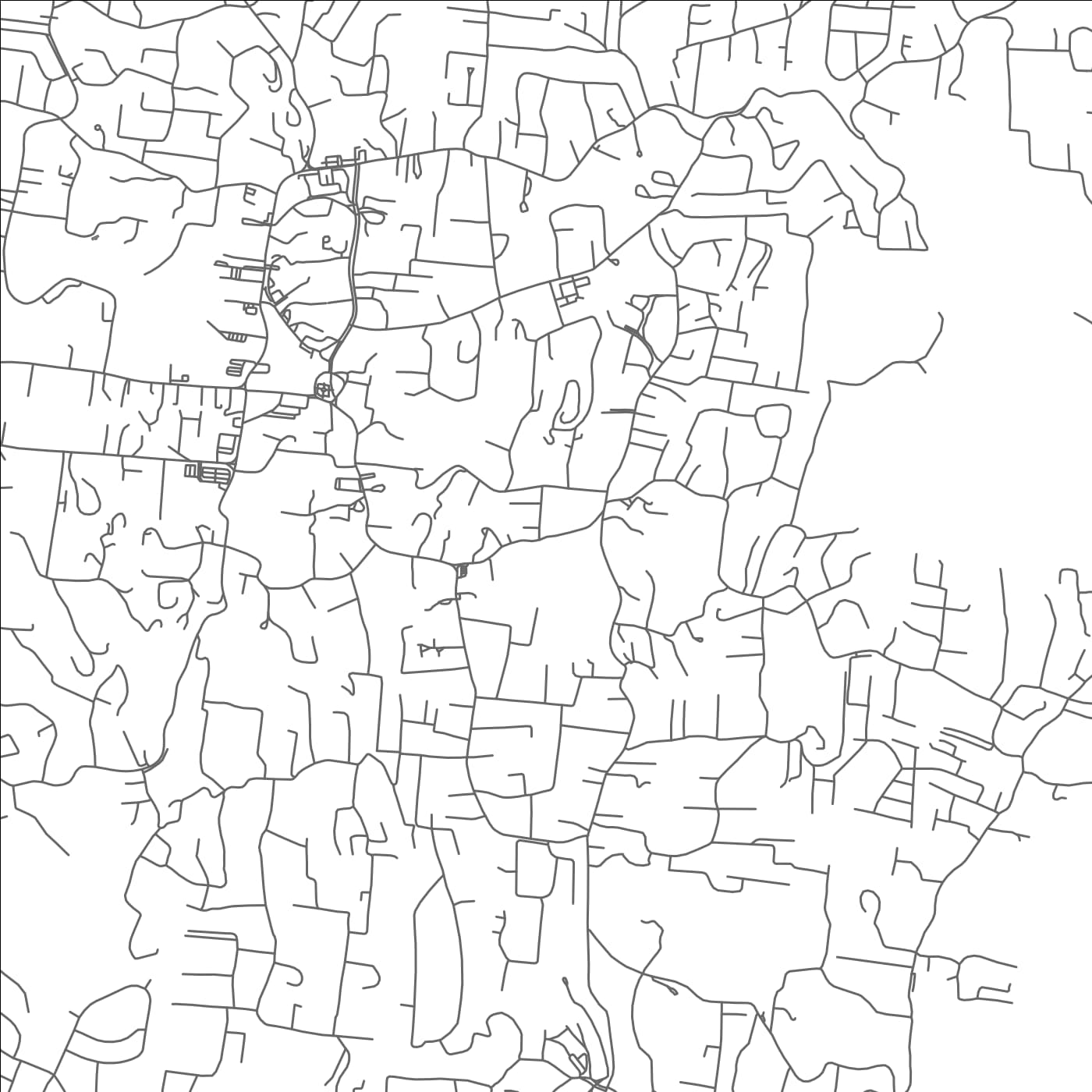 ROAD MAP OF MANDEVILLE, JAMAICA BY MAPBAKES