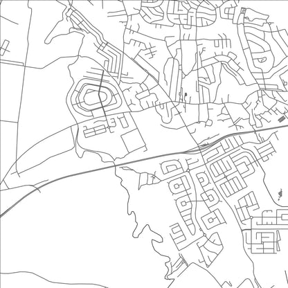 ROAD MAP OF OLD HARBOUR, JAMAICA BY MAPBAKES