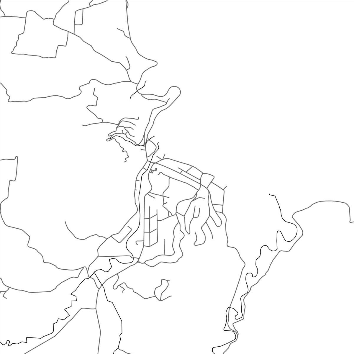 ROAD MAP OF PORT MARIA, JAMAICA BY MAPBAKES