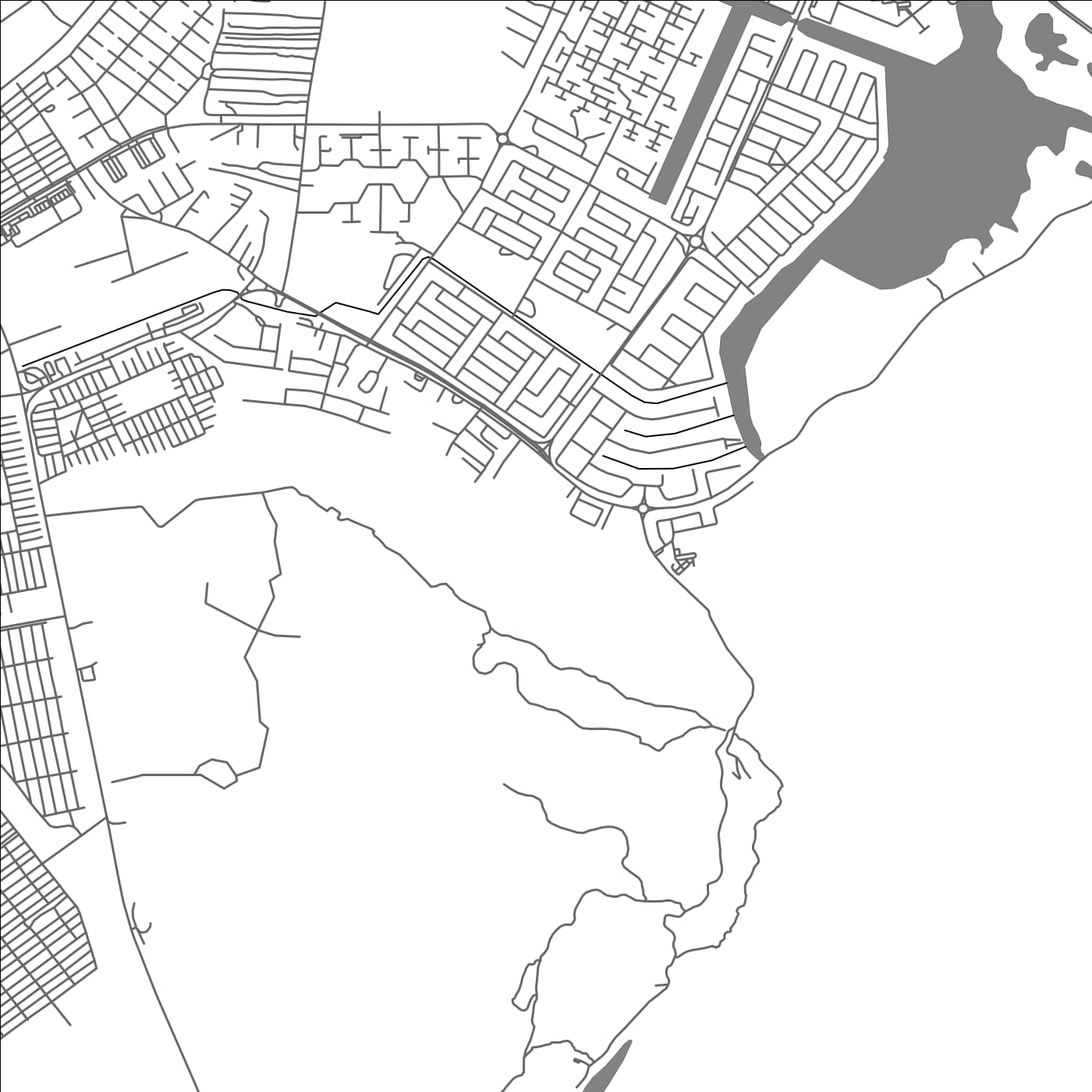 ROAD MAP OF PORTMORE, JAMAICA BY MAPBAKES