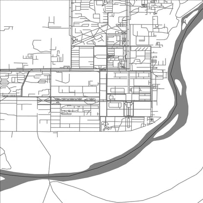 ROAD MAP OF BAIKONUR, KAZAKHSTAN BY MAPBAKES