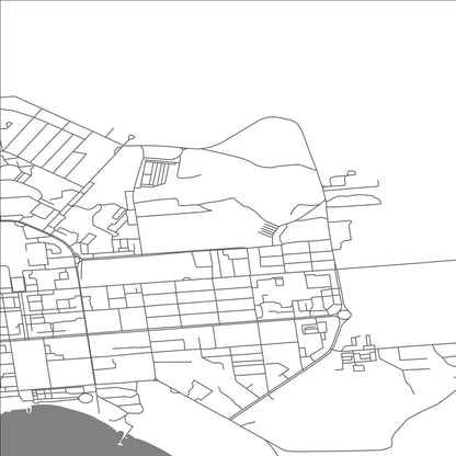 ROAD MAP OF BALQASH, KAZAKHSTAN BY MAPBAKES