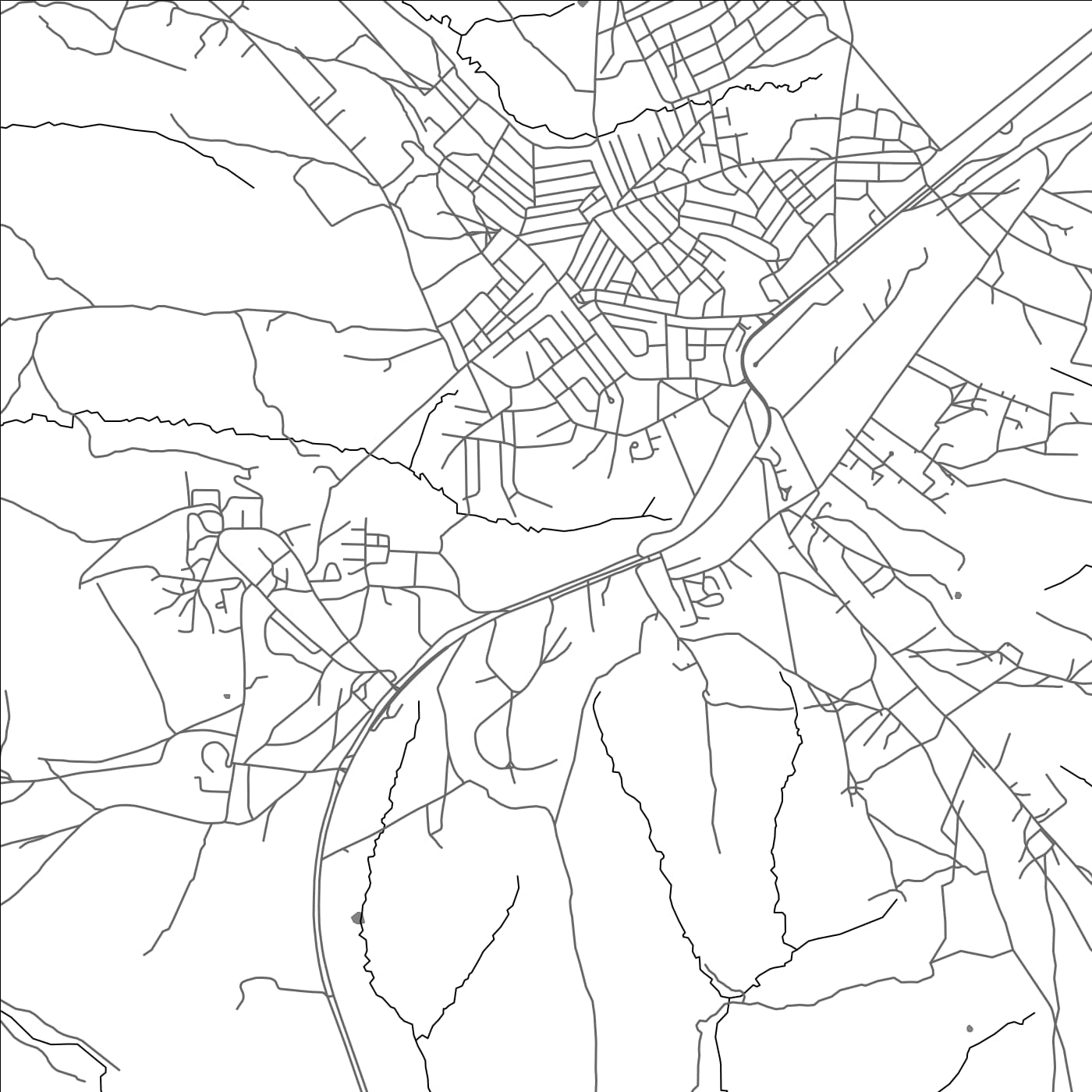 ROAD MAP OF KAJIADO, KENYA BY MAPBAKES