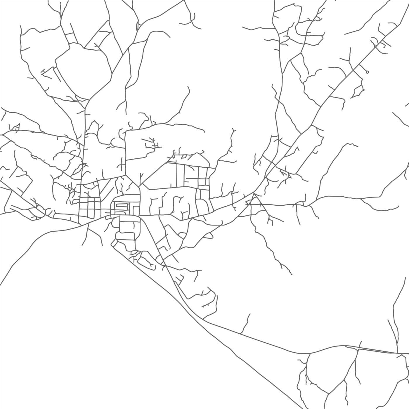 ROAD MAP OF KWALE, KENYA BY MAPBAKES