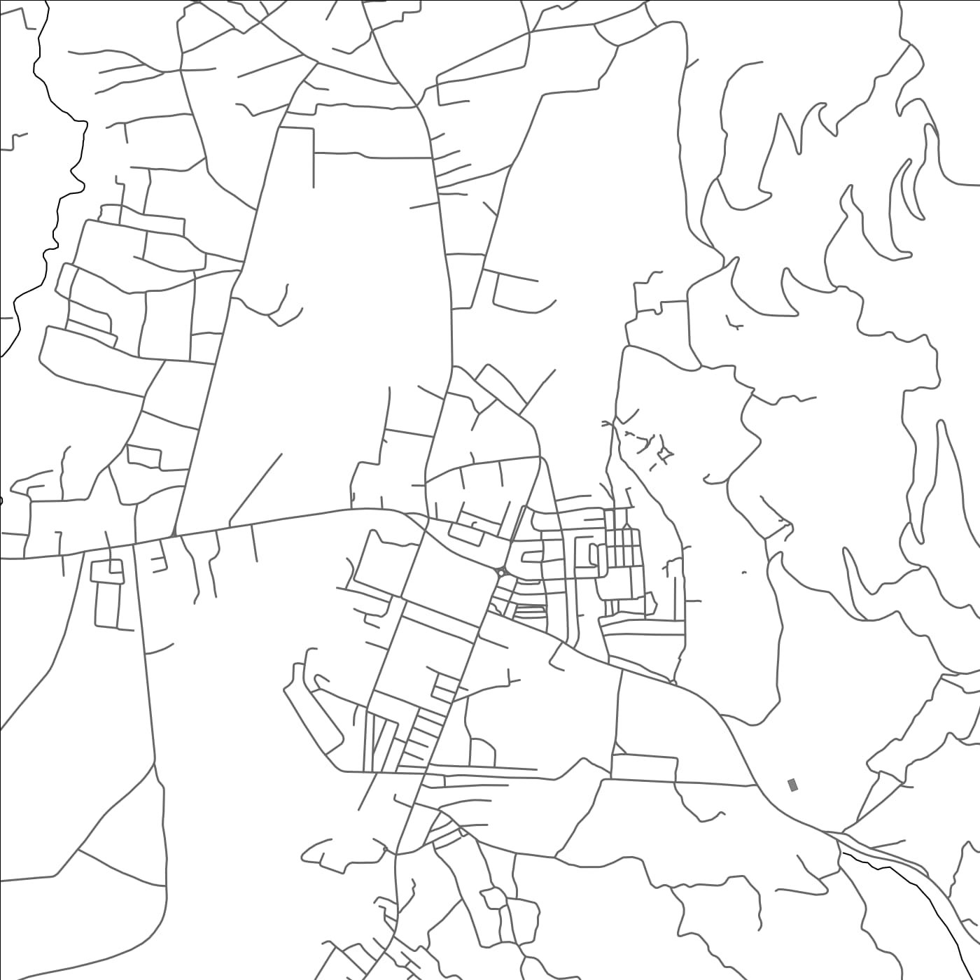 ROAD MAP OF MACHAKOS, KENYA BY MAPBAKES