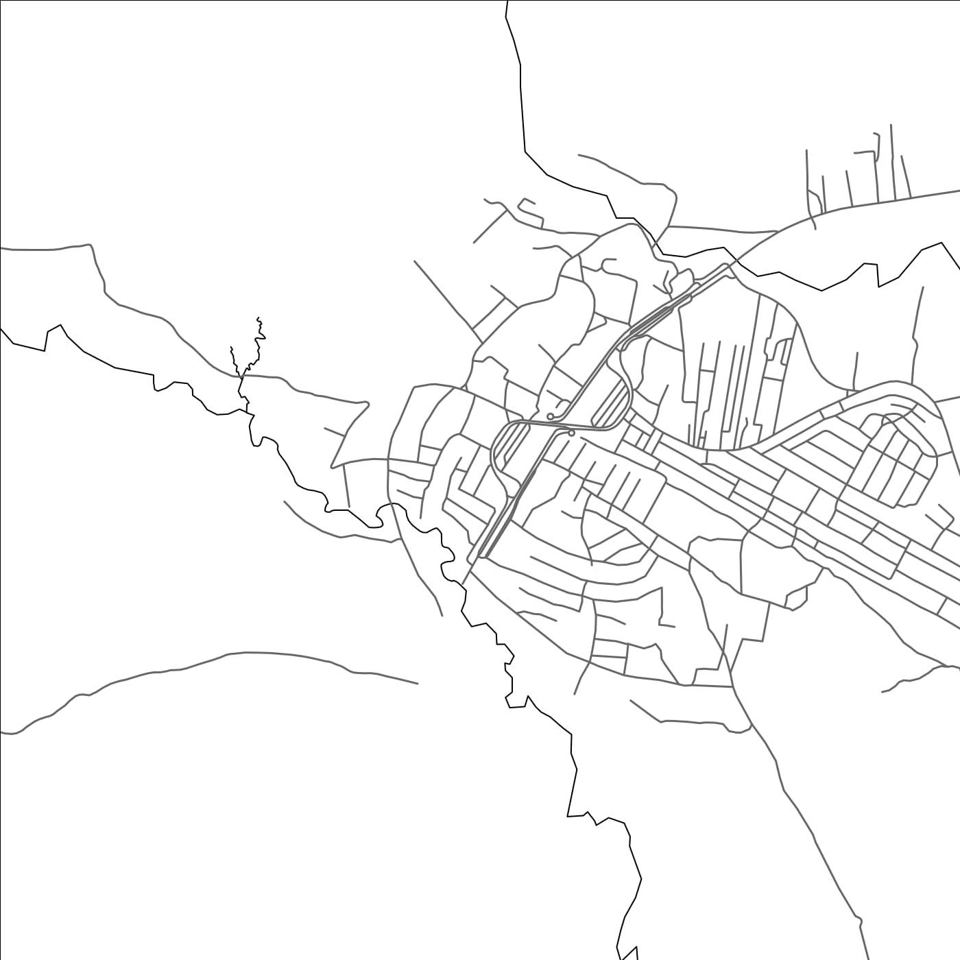 ROAD MAP OF NAMANGA, KENYA BY MAPBAKES