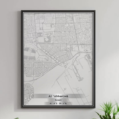 ROAD MAP OF AL ‘ABBĀSĪYAH, KUWAIT BY MAPBAKES