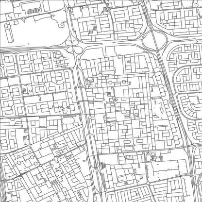 ROAD MAP OF ABRAQ KHAYŢĀN, KUWAIT BY MAPBAKES