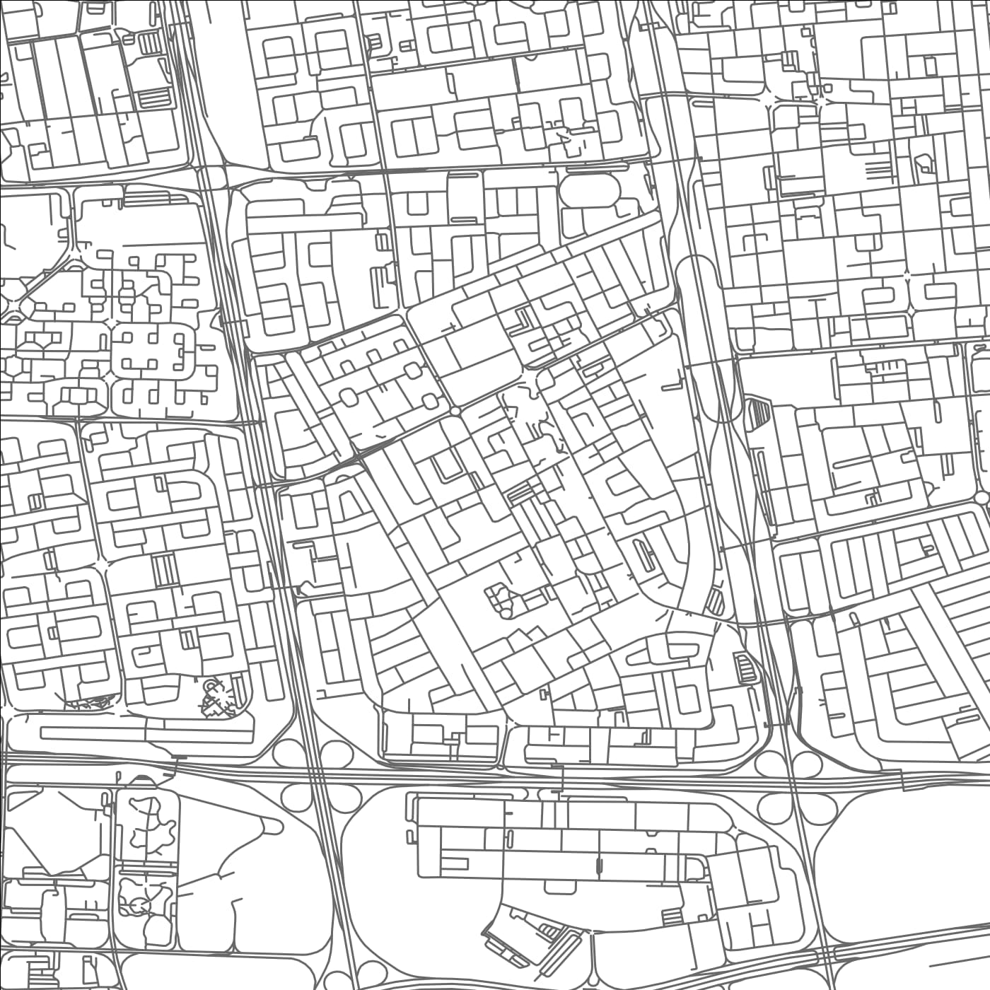 ROAD MAP OF AL FARWĀNĪYAH, KUWAIT BY MAPBAKES