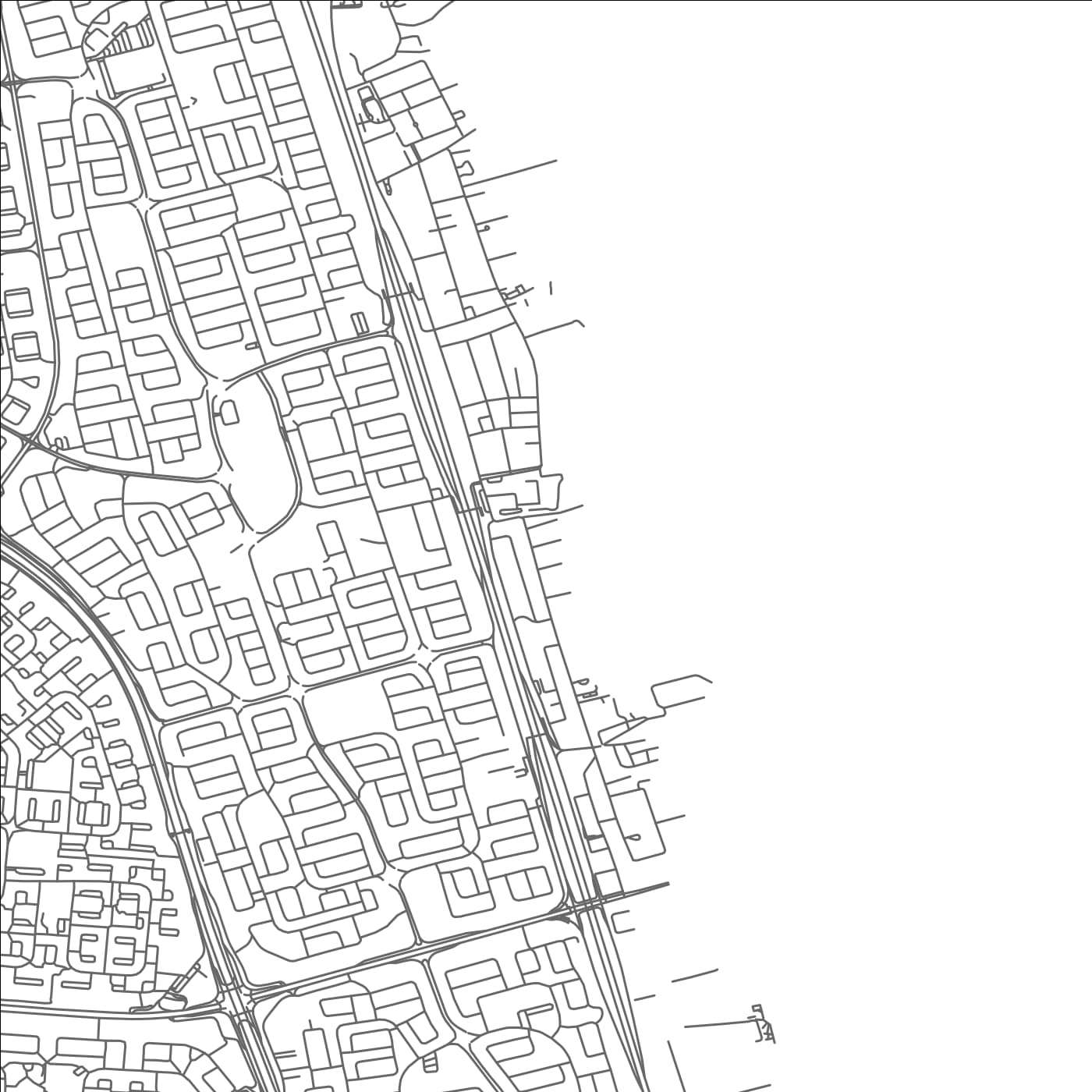 ROAD MAP OF AL FUNAYŢĪS, KUWAIT BY MAPBAKES