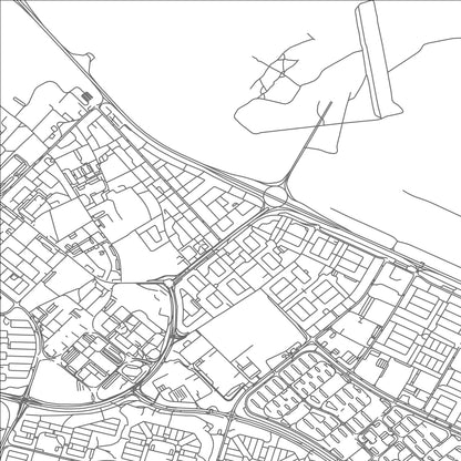 ROAD MAP OF AL JAHRĀ’, KUWAIT BY MAPBAKES