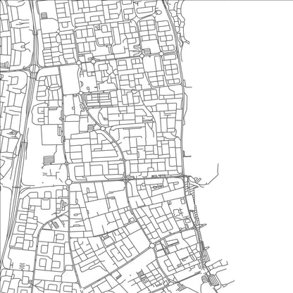 ROAD MAP OF AL MANQAF, KUWAIT BY MAPBAKES