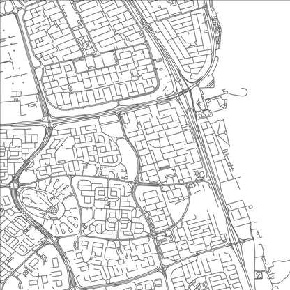 ROAD MAP OF AL MASSĪLAH, KUWAIT BY MAPBAKES