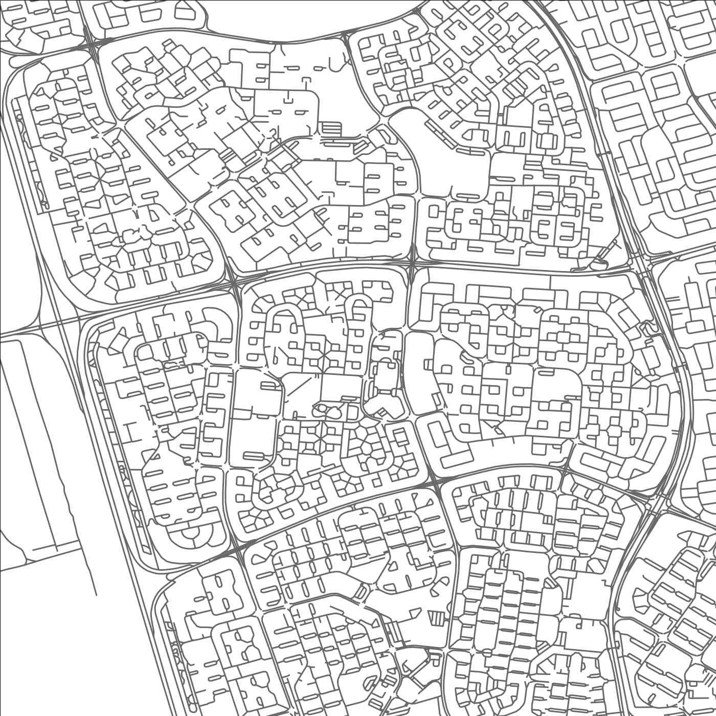 ROAD MAP OF AL QURAYN, KUWAIT BY MAPBAKES