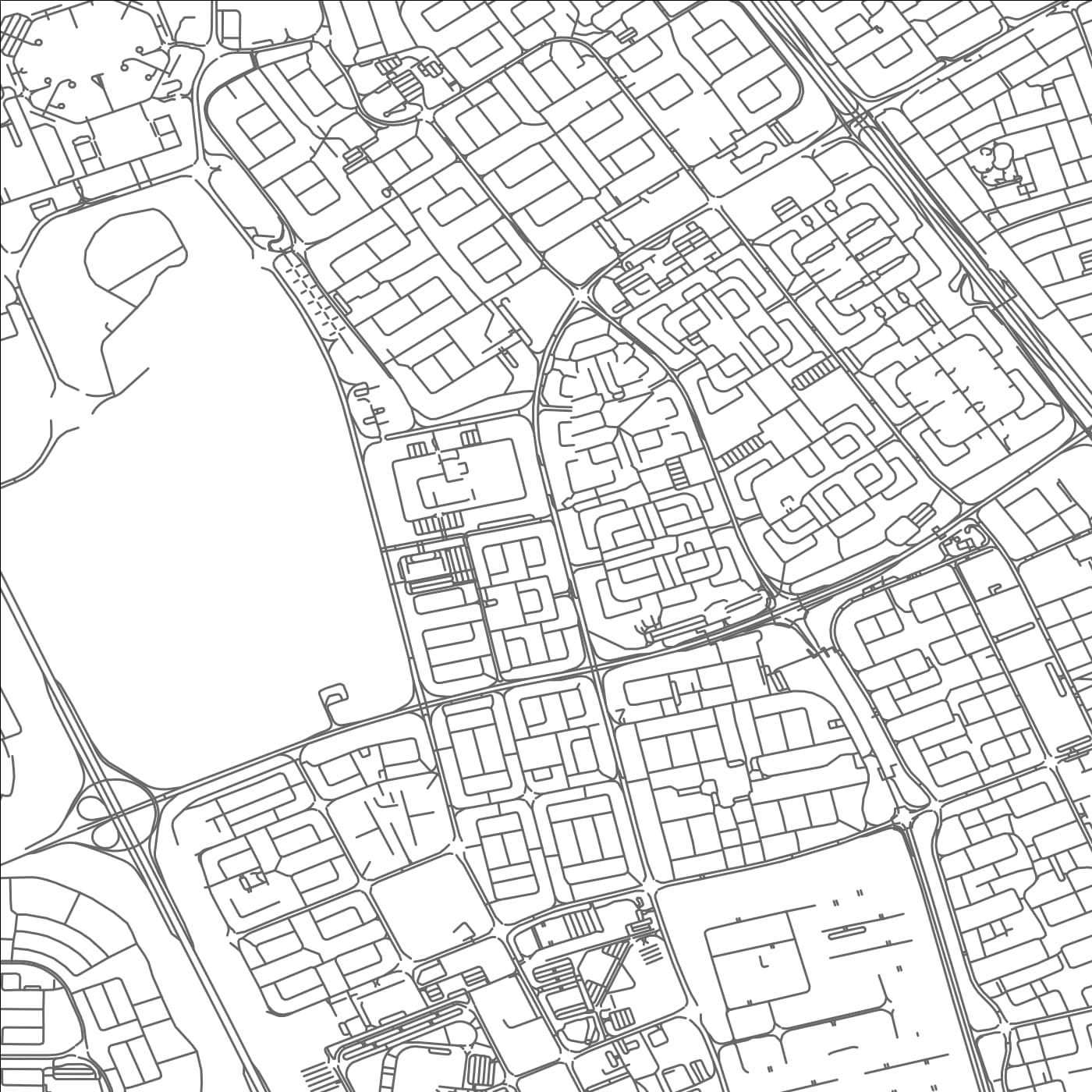 ROAD MAP OF MISHRIF, KUWAIT BY MAPBAKES