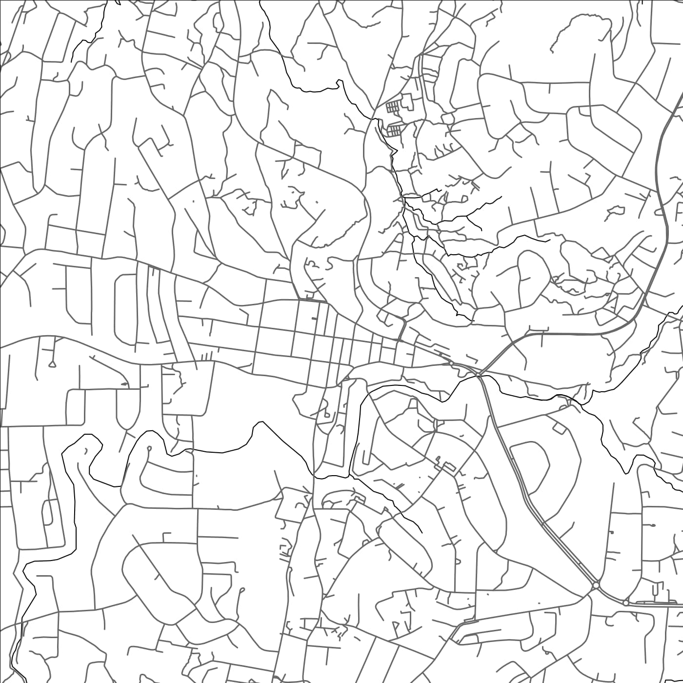 ROAD MAP OF BLANTYRE, MALAWI BY MAPBAKES