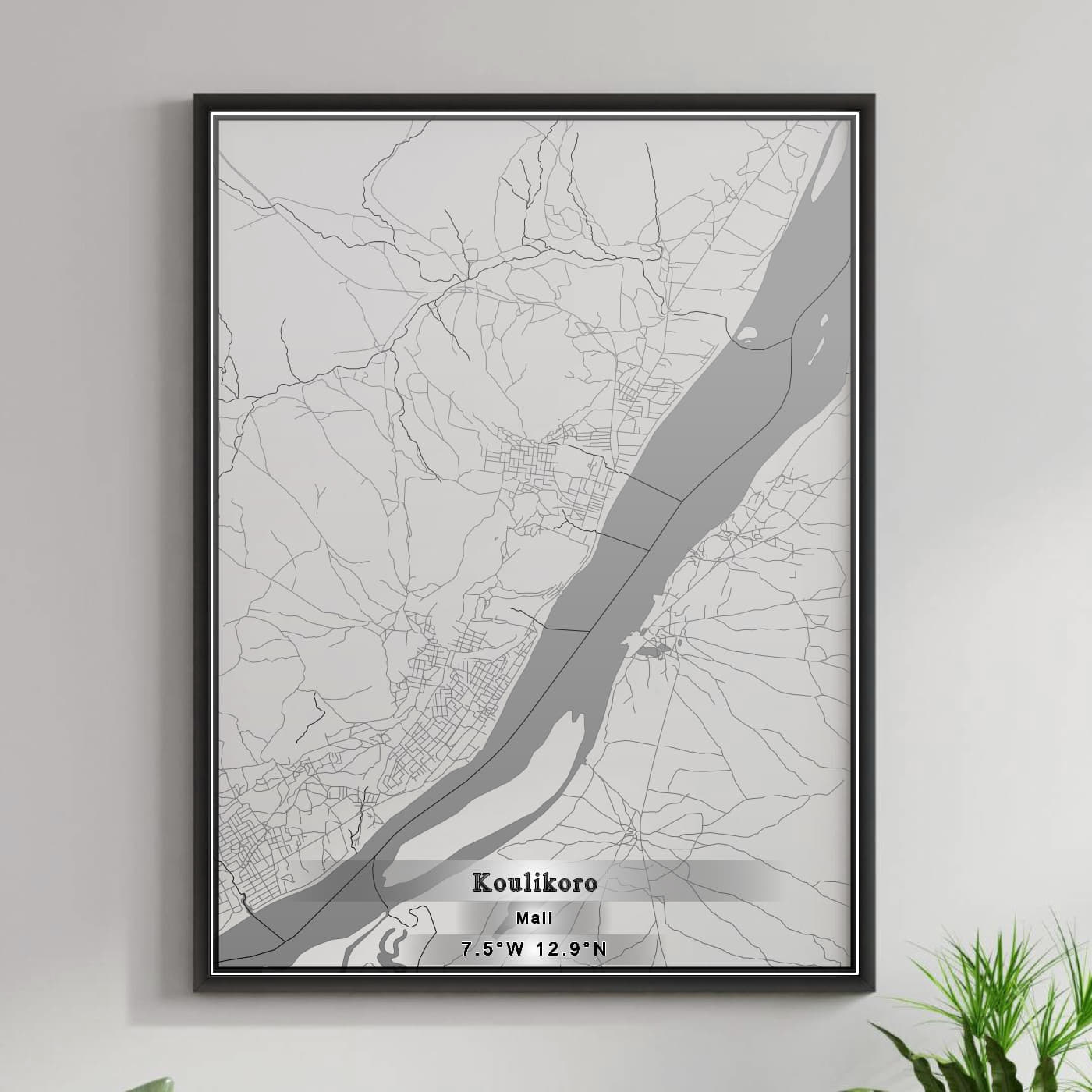 ROAD MAP OF KOULIKORO, MALI BY MAPBAKES