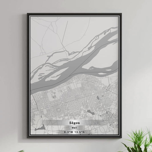 ROAD MAP OF SÉGOU, MALI BY MAPBAKES